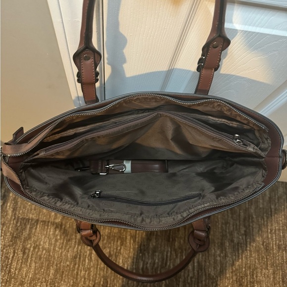 NWOT Laptop Bag with adjustable strap Fits Up to 15.6 inch Laptop Rich Brown - Picture 5 of 13